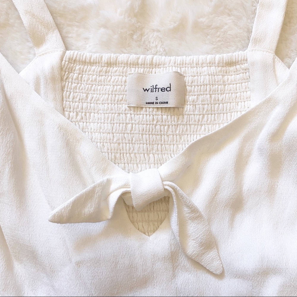 SOLD ✨🤍 ARITZIA WILFRED BOW TANK TOP ✨🤍